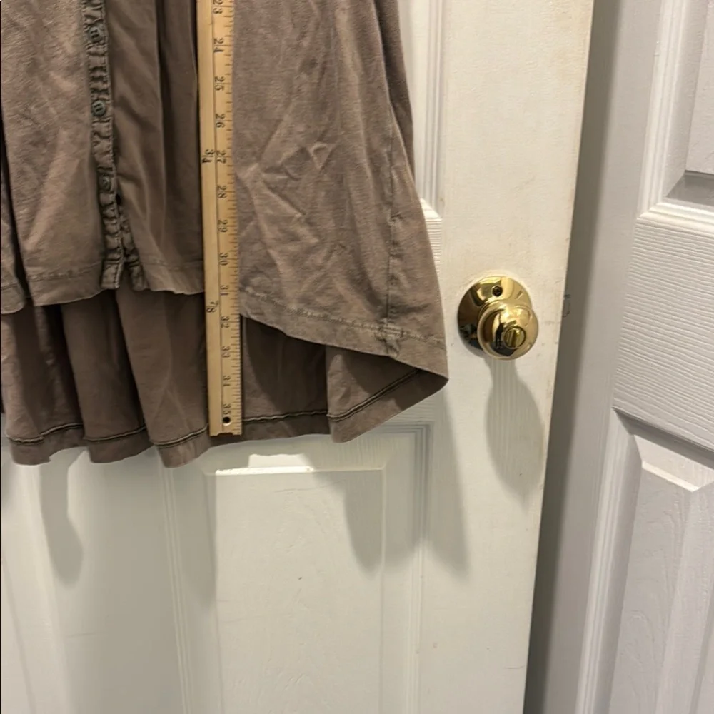 Free People Brown Sleeveless Tank Top‎ or mini with Asymmetrical Hem - Picture 11 of 12